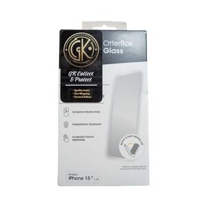 Mm6-N Otterbox Glass Clear Screen Protector for Apple iPhone 15 Pro